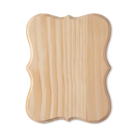 12" x 9" Beveled Wood Parenthesis Plaque by Make Market®